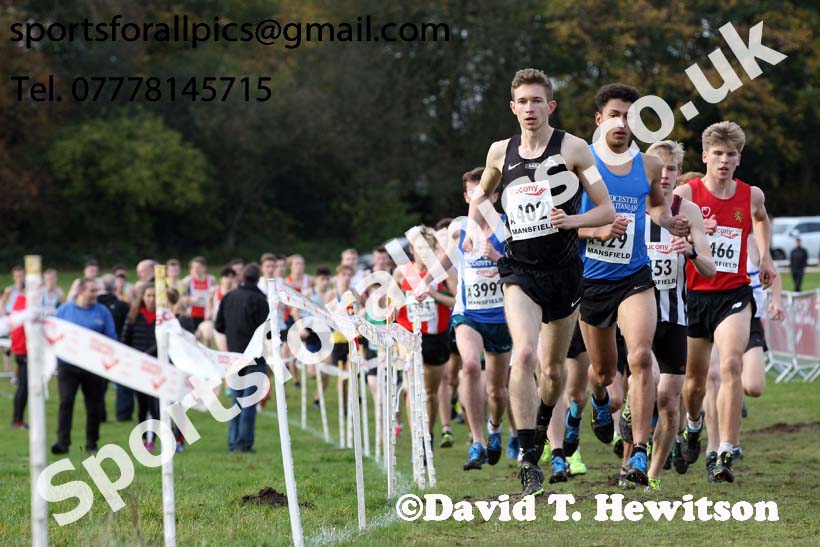 Mens junior National Cross Country Relay, Berry Hill Park, Mansfield. Photo:  David T. Hewitson/Sports for All Pics
